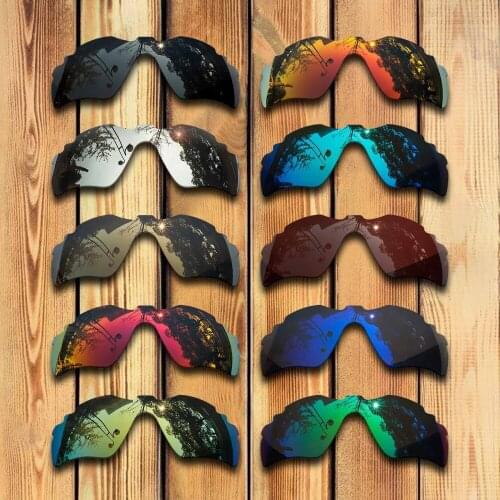 2 Pieces 100% Precisely Cut Polarized Replacement Lenses for Radar Path Vented Sunglass - Many Colors