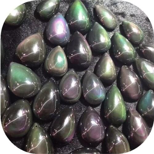 Rainbow Obsidian Necklace Pendant Natural GemstoneJewelry Pendant Woman for Gift