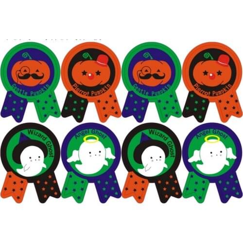 HAPPY HALLOWEEN Self-adhesive paper sticker for decoration, 30 sheets/lot, Item No. FE15