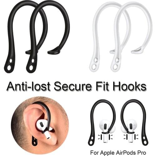 Silicone Wireless Earphone Holder For Apple AirPods Pro Protective Protector Earhooks Sports Anti-lost Ear Hook Accessories