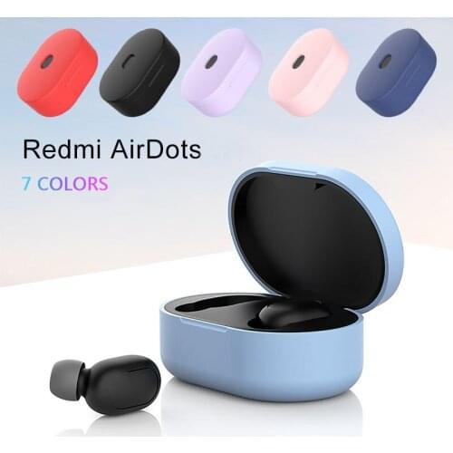 Portable Audio Earphone Accessories Wireless Earphone Case For Xiaomi Redmi Airdots Soft Stylish Impact Silicone Case Protective