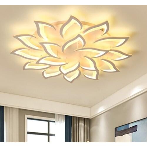 Modern Ceiling Lamp Living Dining Room Study Hotel Hall Aisle Lighting Indoor Decor Flower Chandelier LED Light Fixtures Bedroom