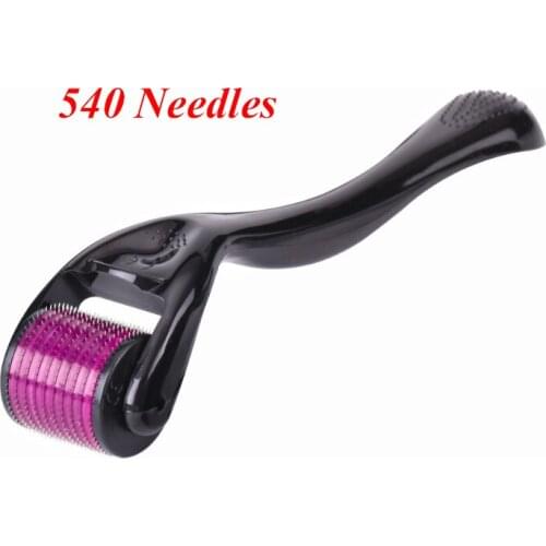 Skin Care 540 Derma Needle Roller Anti Hair Loss Treatment Thinning 0.2\0.25\0.3mm Titanium Needles Hair Regrowth Beard Growth