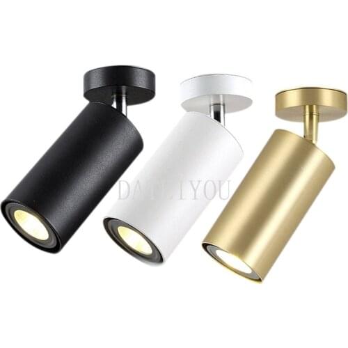 Nordic bright outfit spotlights living room ceiling type bar dining room retro ceiling type LED bronze gold track spotlights