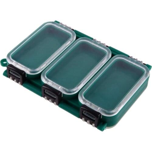 Fishing Bait Box 6 Compartment Fishing Tackle Box Double Sided Fishing Lure Hook Rig Bait Storage Case for Fishing