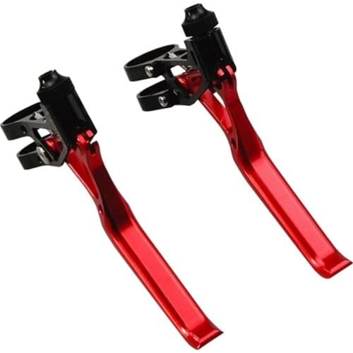 1 Pair MTB Bicycle Handle Hand V Break Lever Set Lightweight Aluminium Alloy Folding Road Bike Brake Levers