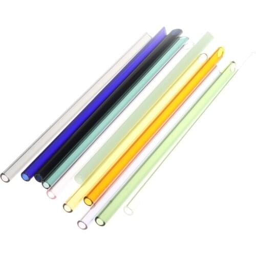 1pcs Reusable Wedding Glass Straw Cocktail Juice Birthday Party Drinking Straws Set