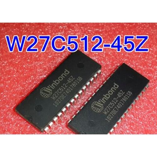 10 PCS/Lot W27C512 W27C512-45Z DIP28 27C512 W27C512-45 IC EEPROM 512KBIT Original Integrated Circuits