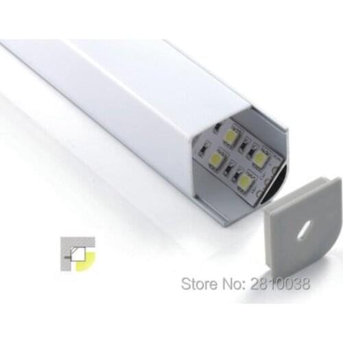 100 X 2M Sets/Lot L shape led aluminum profile and V type aluminium led channel extrusion for kitchen led lighting