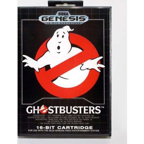 16 bit Sega MD game Cartridge with Retail box - Ghostbusters game card for Megadrive Genesis system