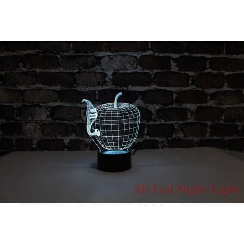 3D Automatic Night-Light Birthday Gift 7 Colors Changeable Children Bedroom Light