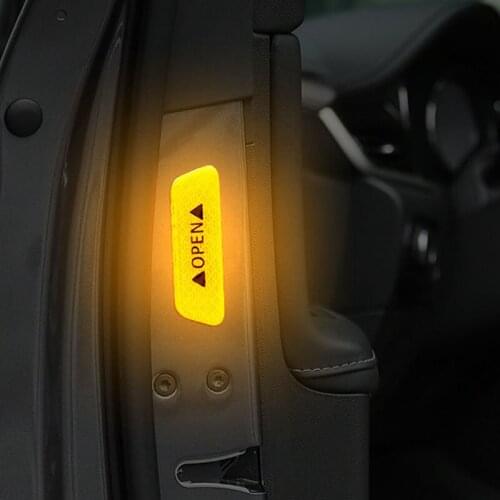 4 / set of car safety warning reflective outdoor stickers for Honda CRV Accord Odeysey Crosstour FIT Jazz City Civic JADE Crider