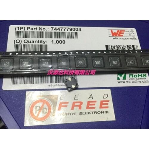 7447779004 4R7 SMD power inductors 4.7UH 4.4A 7.3x7.3x4.5mm