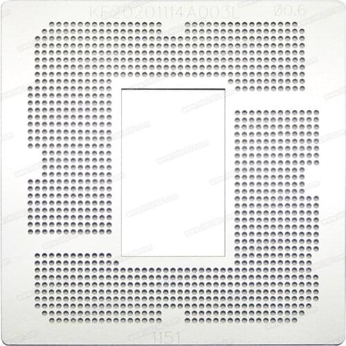 Free shipping LGA 1151 Stencil template KF190917A013-2L 0.1MM 1151