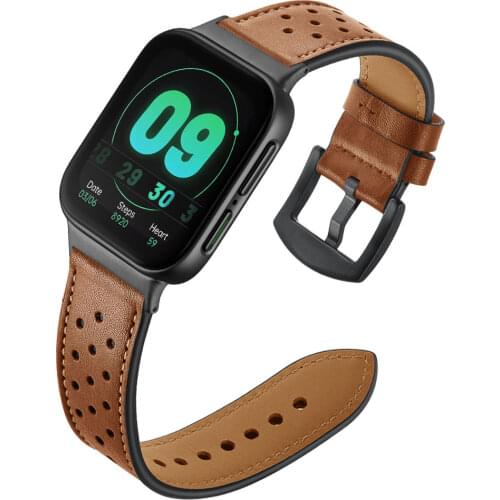 Businesss style Bracelet Strap for OPPO watch Real leather band wristband 41mm 46mm