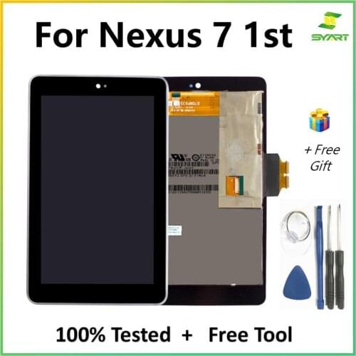 For Google Nexus 7 Me370 1st Gen Nexus7 2012 LCD Touch Screen Assembly Frame ME370T ME370TG