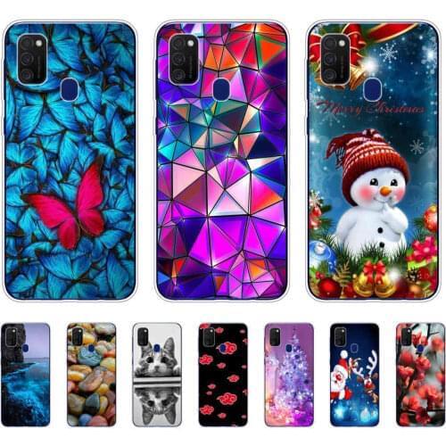 For Samsung M21 Case 6.4"inch Soft Silicon Tpu Cover For Samsung Galaxy M21 M 21 SM-M215 Phone Back Shell Bumper Funda capas