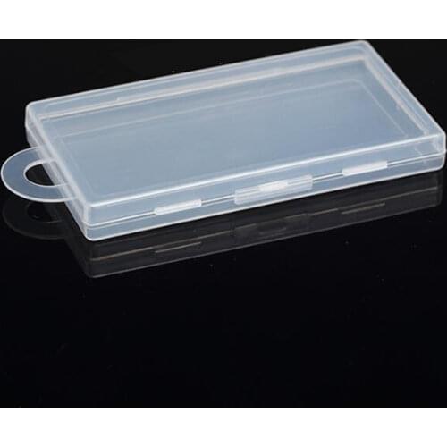 Hot selling Small Parts thin Transparent Collapsible Plastic Boxes Small Jewelry Storage Packaging Box 11.5*6.1*1.3cm