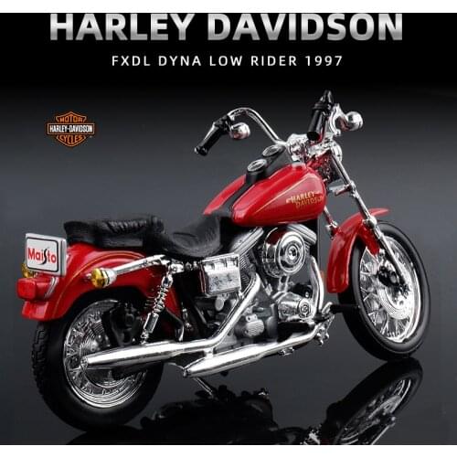 Maisto 1:18 HARLEY-DAVIDSON 1997 FXDL Dyna Low Rider Alloy Diecast Motorcycle Model Workable Toy Gifts Toy Collection