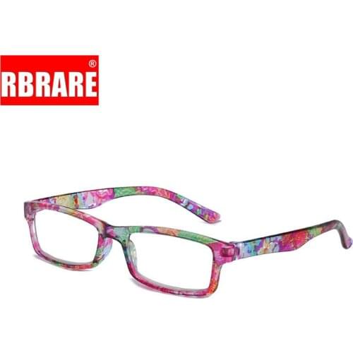 RBRARE 2021 New Anti-blue Light Reading Glasses Flower Resin Square Frame Men and Women Reading Glasses Prescription Glasses Men