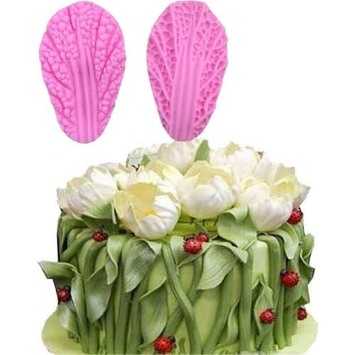 Vegetables Leaf Fondant Cake Silicone Mold Pastry Biscuits Chocolate Mold Soap Candle Mould DIY Cake Baking Decorating Tools