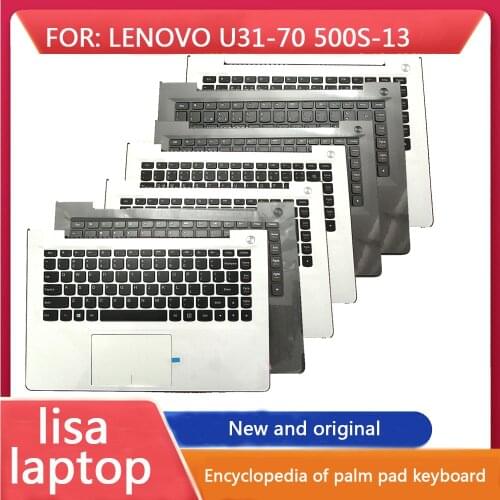 Suitable For Lenovo U31-70 500s-13 Notebook Palm Pad Keyboard Touch Pad With White And Black New Shell Keyboard Encyclopedia