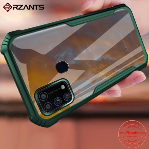 Rzants For Samsung Galaxy M31 Case Hard [Blade] Shockproof Slim Crystal Clear Cover funda Casing