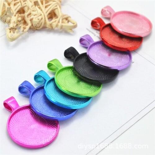 RONGQING 25mm 40pcs/lot Blank Round Cabochon Base DIY Accessories for Handmade Jewelry