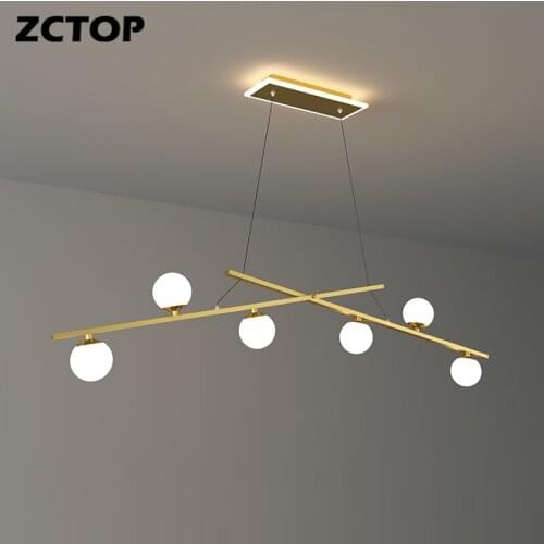 New Modern Led Chandeliers Home Pendants Lighting Gold Chandelier Ceiling Mounted Lighting Dimmable Hanging Lamps AC 110V 220V