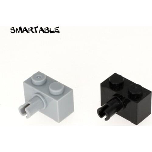 Smartable Brick Special 1x2 with Pin MOC Parts Building Block Toys For Children Creative Compatible 2458 City 80pcs/set