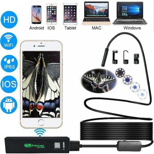 1080P Mini Camera WIFI IP68 Waterproof Endoscope Camera 8mm USB Endoscope Borescope Video Inspection IOS Endoscope For Iphone
