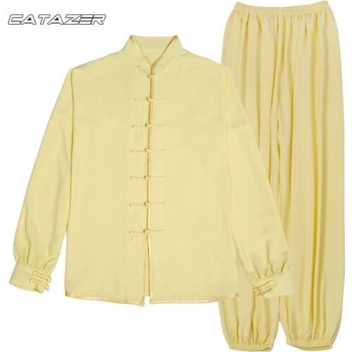 Womens Tai Chi Uniform Martial Arts Wushu Wing Chun Kung Fu Suit