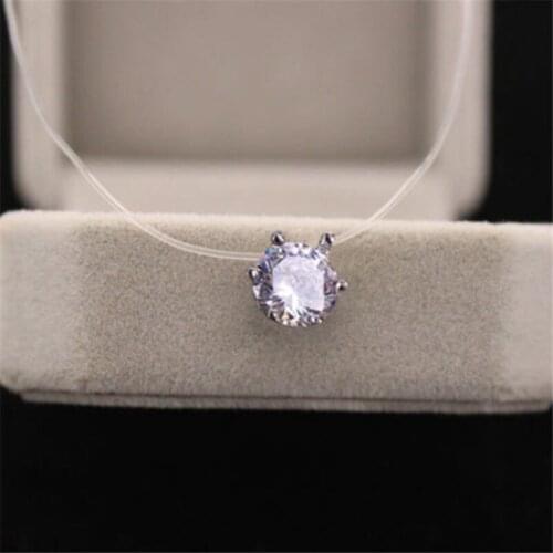 Summer Zircon Pendant Necklace for Women New Trendy Jewelry Accessories
