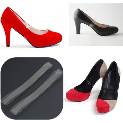 1Pair Transparent Invisible Elastic Silicone Shoelaces For High Heel Shoes, Shoelace Straps Shoe Accessories Clear Shoe Laces