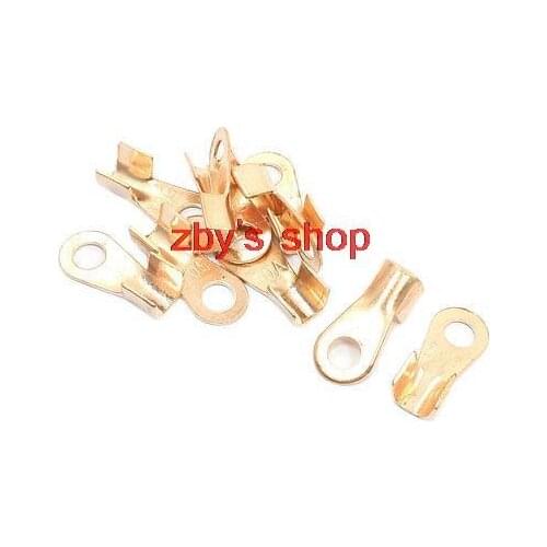 10pcs 50A Ring Tongue Cable Wiring Welding Copper Connector Terminal