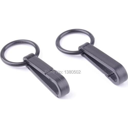 10PCS/lot 41*14mm Plastic Clasp Clip Hook with Ring for lanyard webbing key ring