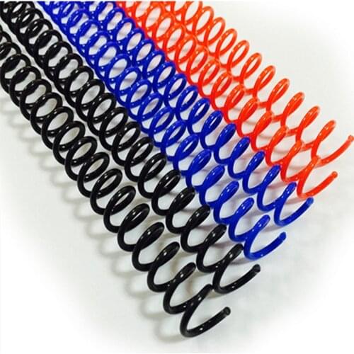 10Pcs/Lot A4 46 Hole Loose-leaf Plastic Binding Ring Multiple Sizes Single Coil Spring Spiral Rubber Ring Punch Binding Supplies