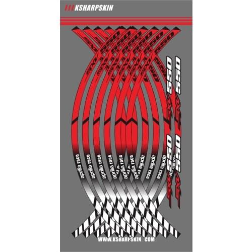 12 X Thick Edge Outer Rim Sticker Stripe Wheel Decals For Aprilia RSV550 rsv 550