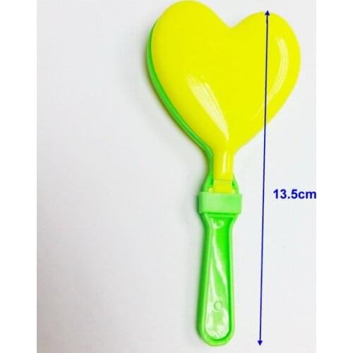 6pc Heart Hand Clapper 13cm Noisemaker Novelty Party Favor Bag Gift Pinata Toys Birthday Prize Kid Fiesta Goody Loot Filler