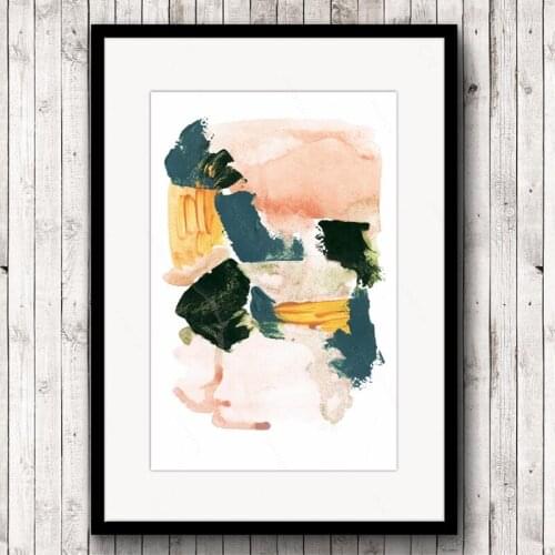 Abstract Ink Poster Canvas Painting Print Picture Home Wall Art Decoration Painting Unframed