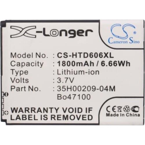 Cameron Sino 1800mah battery for HTC CP3 Desire 326 326G dual sim 600 600c 606h 606t 606w 608 608t 609d Magni T326e BO47100