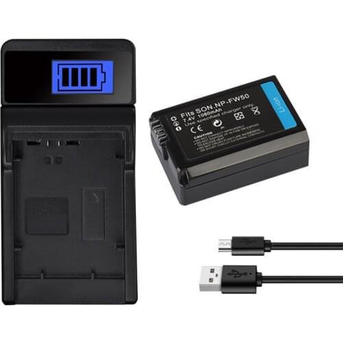 NP FW50 NPFW50 Battery For Sony a6500 a6300 a6000 a5000 a3000 a7m2 a7r2 S2 NEX-3 NEX-5 NEX-7 A33 QX1 1080mAh Batteries