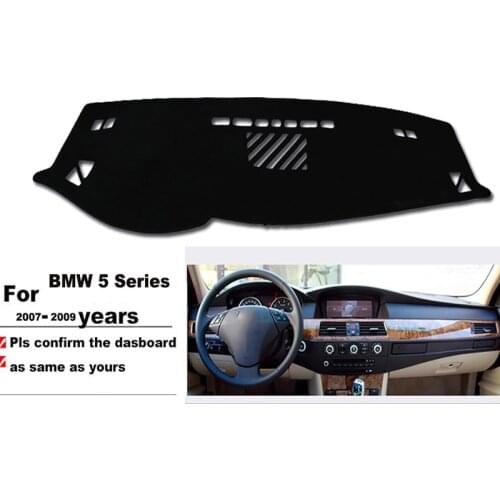 Auto Instrument platform desk pad For BMW 5 Series 2007-2009 Car Dashboard Avoid light pad car accessories
