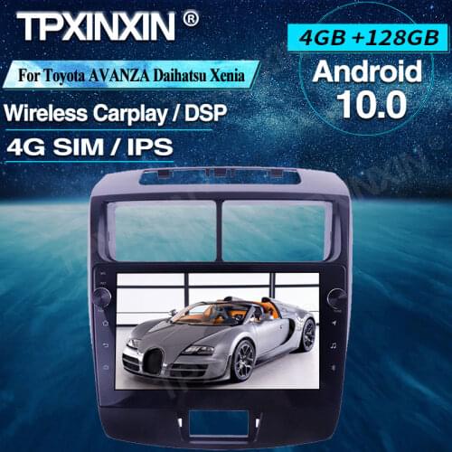 Car Radio 4+128G For TOYOTA AVANZA Daihatsu Xenia 2010-2016 Android Car Multimedia Player Headunit Audio Radio Navigtion 4G LTE