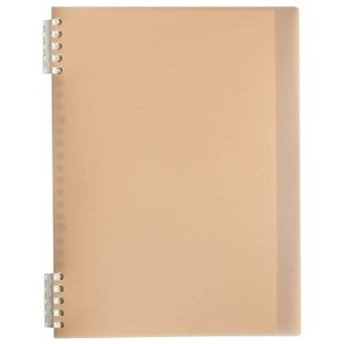 1pcs Loose-leaf Notebook B5 Simple Retro Style Removable Plastic Ring Buckle Frosted Notebook M17F