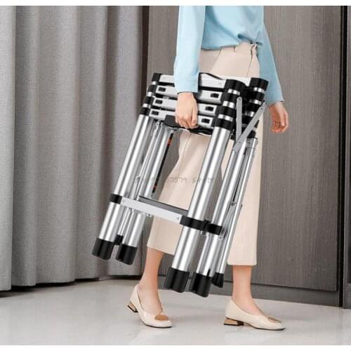 Household Ladder, Folding Ladder, Thickened Aluminum Alloy Telescopic Ladder, Indoor Multi-function Miter Ladder, Light Lift Sma