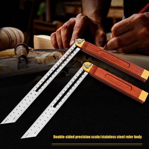 Wooden Marking Angle Rulers Gauge 360 Degree Rotatable Engineer Ruler for Woodworking Angle Measurement Marking