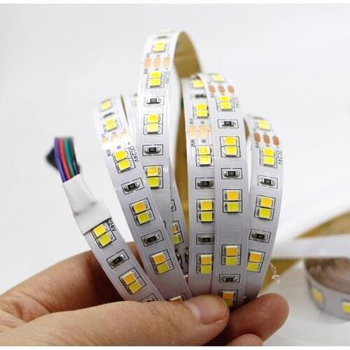 5M 600leds 10M 1200leds DC24V Dual Color CRI>95 SMD2835 w/wwcct Dimmable LED Strip Light Adjustable Flexible LED Tape Ribbon