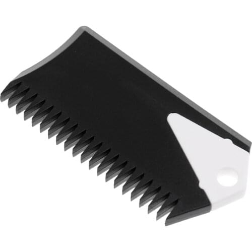8.5cm Surfboard Wax Comb SUP Surf Board Wax Remove Comb With Fin Key Black for Water Sports Surfing Surfboards Bodyboard Black