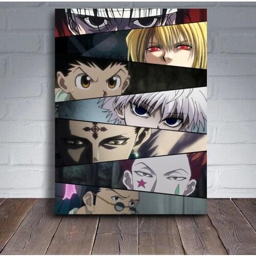 Canvas Anime Hunter x Hunter eyes Pictures Home Decoration Paintings Poster HD Prints Wall Art Modular Living Room No Framed